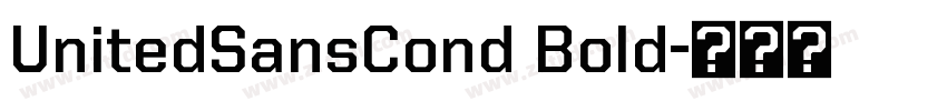 UnitedSansCond Bold字体转换